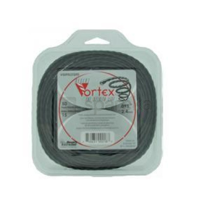 Fil nylon vortex de forme torsadée diam. 2,7mm, l. 15m - <span>1512406</span>