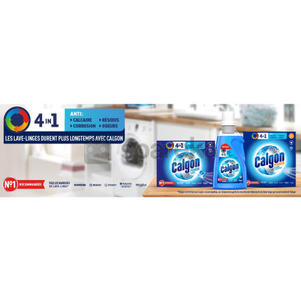 Gel power 4en1 anti calcaire lave linge, anti-corrosion, résidus et odeurs - 750 ml - <span>sb1-1174165a</span>-5