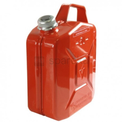 Jerrican métallique 5 litres. peinture extérieure à la poudre de couleur rouge. traitement intérieur antirouille et résistant à tout carburant. fermeture à vis avec bouchon incorporant un aimant - <span>8307001</span>