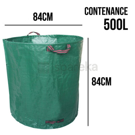 Linxor - lot de 3 sacs de déchets 500l en pp 150g/m² autoportants - <span>egk977</span>-2
