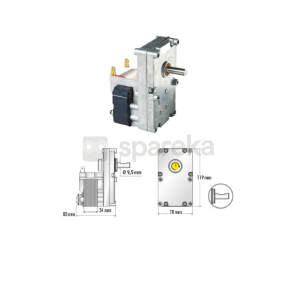 Motoréducteur merkle korff 2 rpm - <span>mkn20</span>
