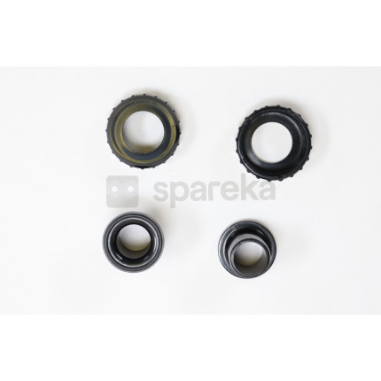 Raccord cannelé ø 38mm noir + joint + écrou pour pompes poolmax tp 25-35-50-75-120-150 - <span>7534014</span>-2