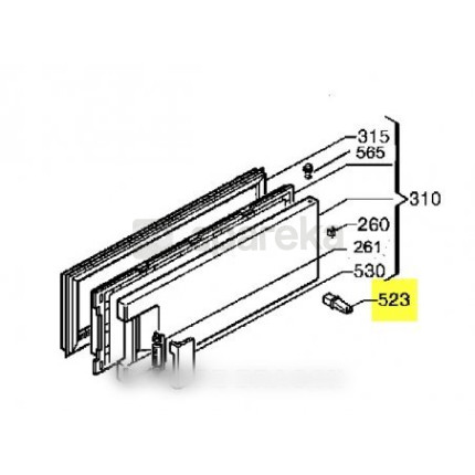 Support portillon - <span>46x2398</span>
